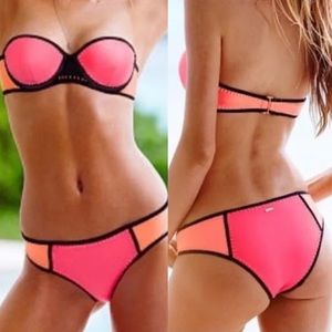 Victoria’s Secret | Neon Colorblock The Flirt Bandeau Bikini Top | Size 34B